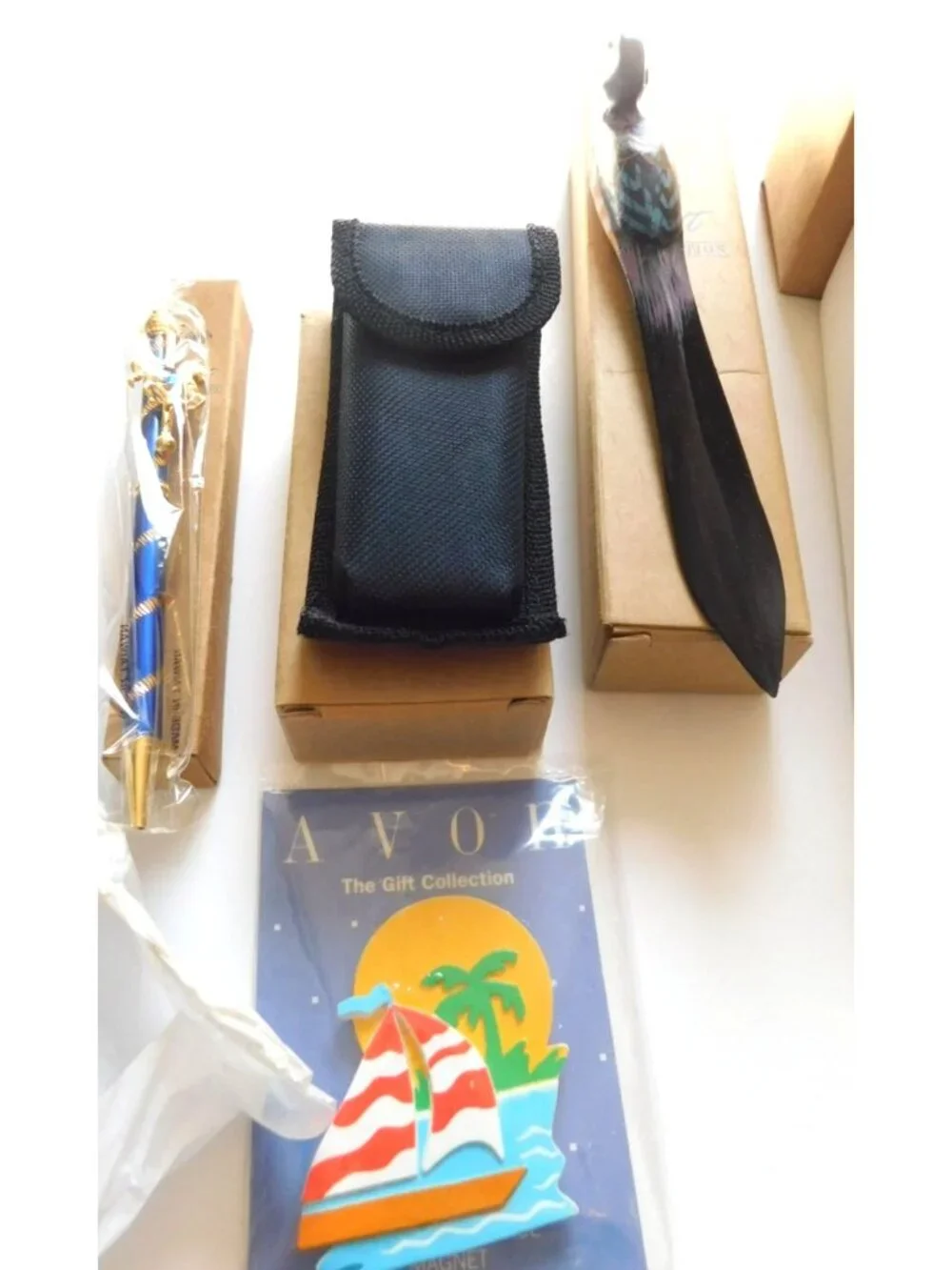 Vintage Avon Gift Collection Spring Charms Harp Cedar Duck Sachet Cottagecore